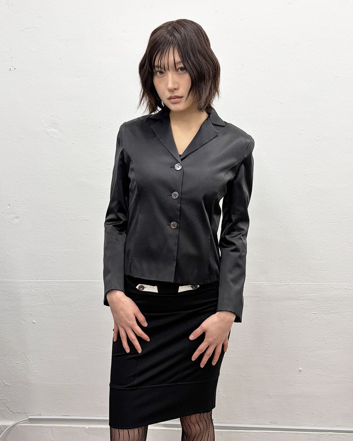 안토니오 베라르디 우븐 백 새틴 자켓 상품이미지2