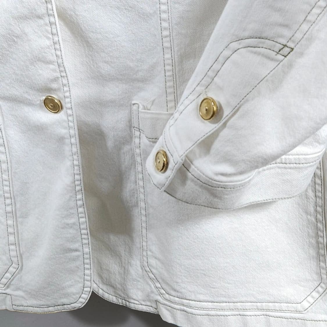 여성66 SYSTEM 시스템 노카라 코튼 자켓 봄가을 상품이미지4