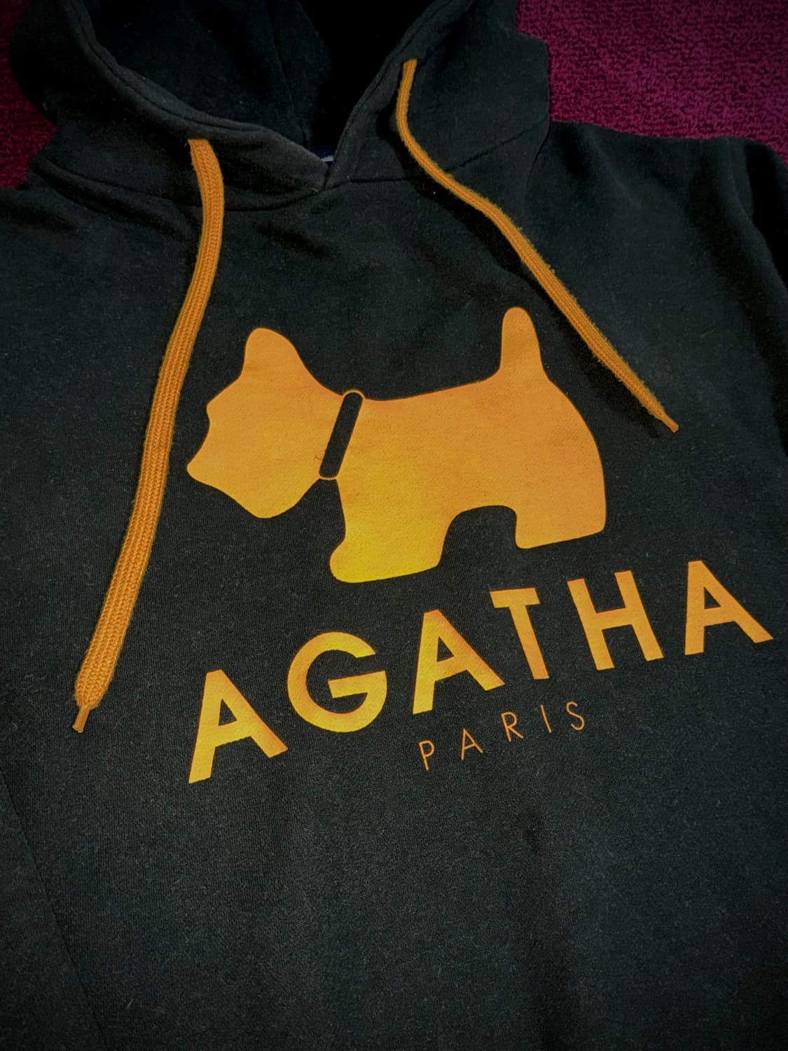 아가타 파리 도그 빅로고 후드티 S 상품이미지3