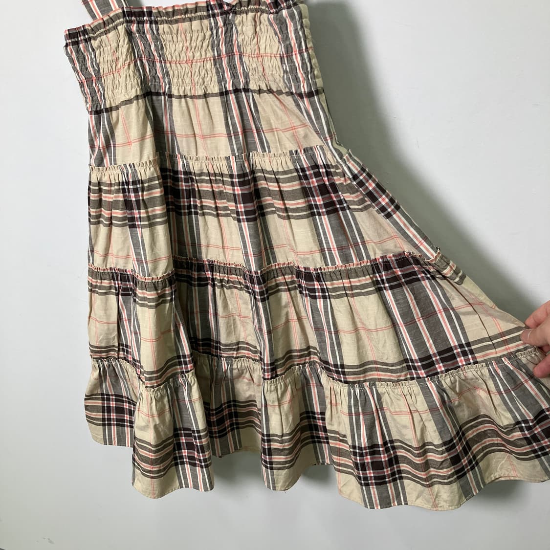 버버리 블루라벨 체크 끈 원피스 상품이미지4