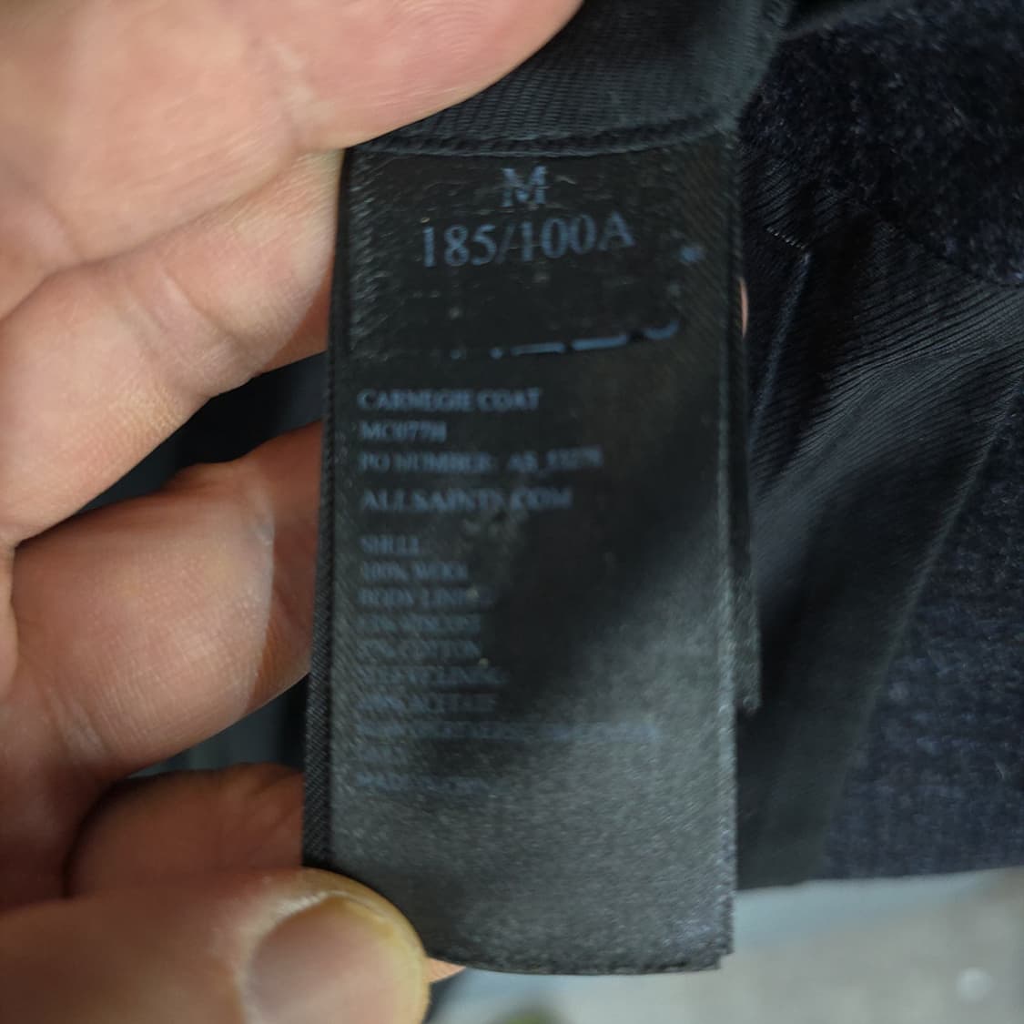 올세인츠 카네기 울코트 M 상품이미지8