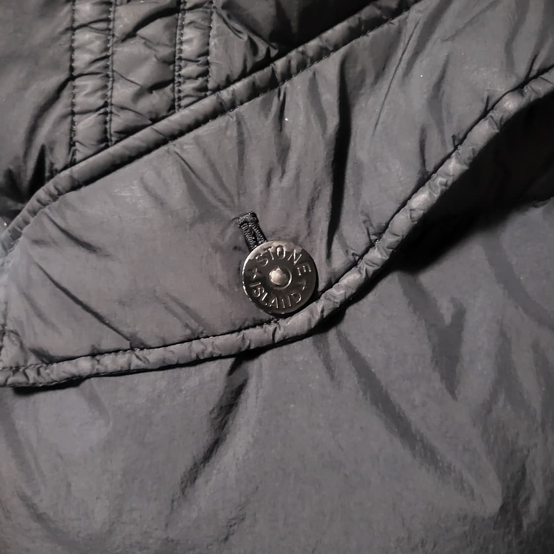 [L size]스톤아일랜드 크링클랩스 후드 롱 다운 패딩 상품이미지9