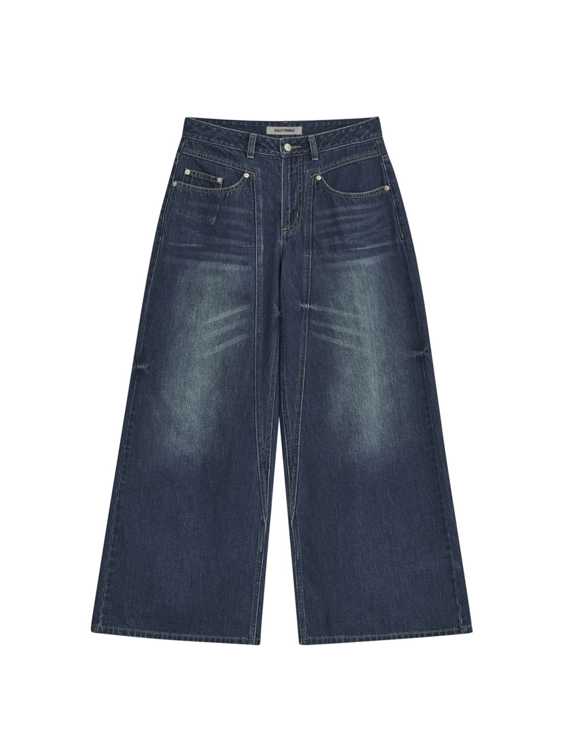 솔티페블 라인 와이드진 블루 상품이미지3