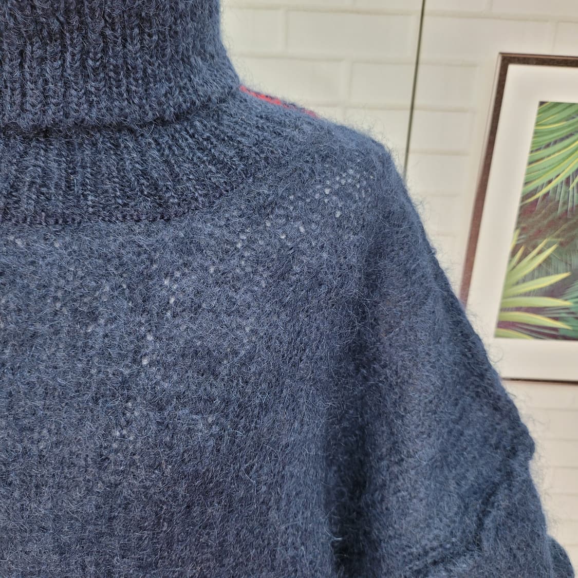 메종 마르지엘라 오버사이즈 터틀넥 모헤어 니트 스웨터  S사이즈 새상품급 상품이미지3