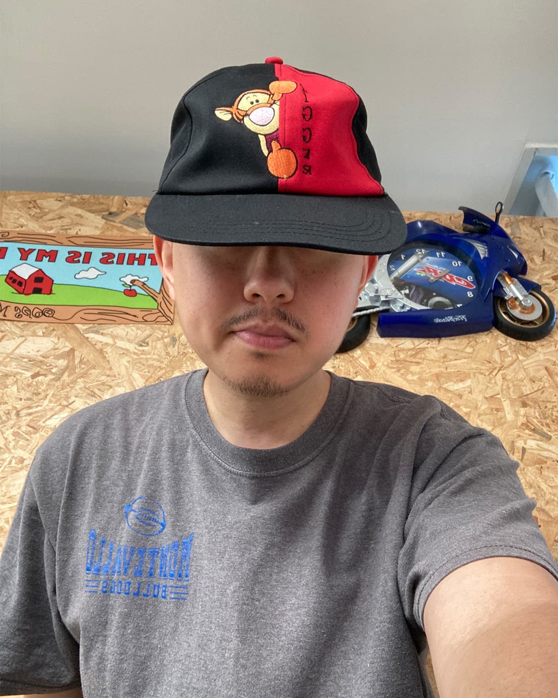 디즈니 Tigger Red Black 캡 상품이미지5