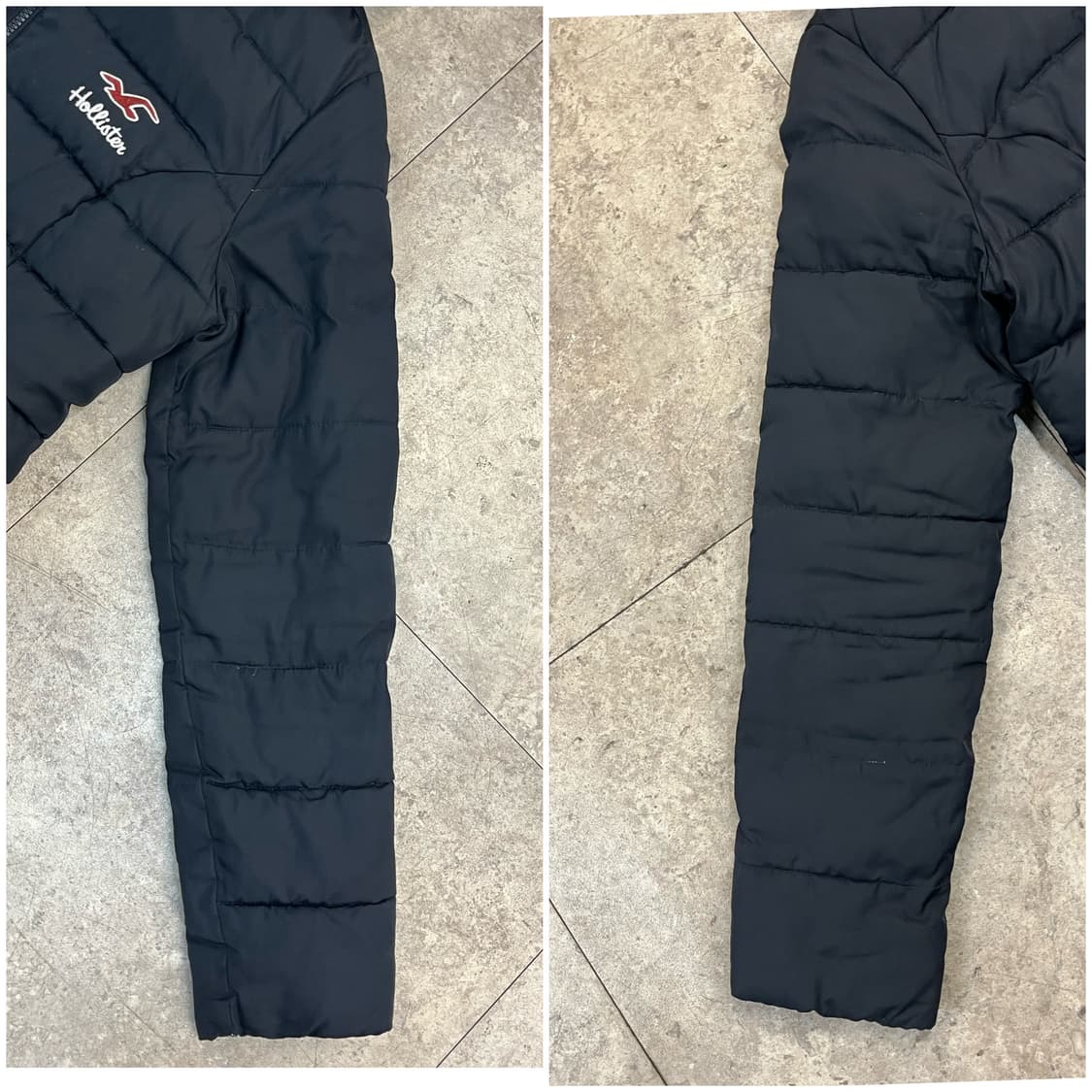 홀리스터 후드 패딩 자켓 블랙 M #csz2476 상품이미지7