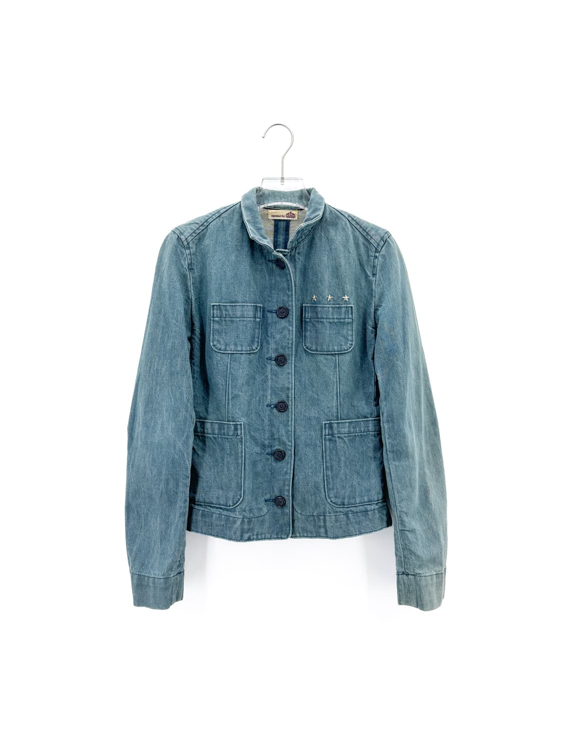 빈티지 별 스터드 장식 데님 자켓 상품이미지1