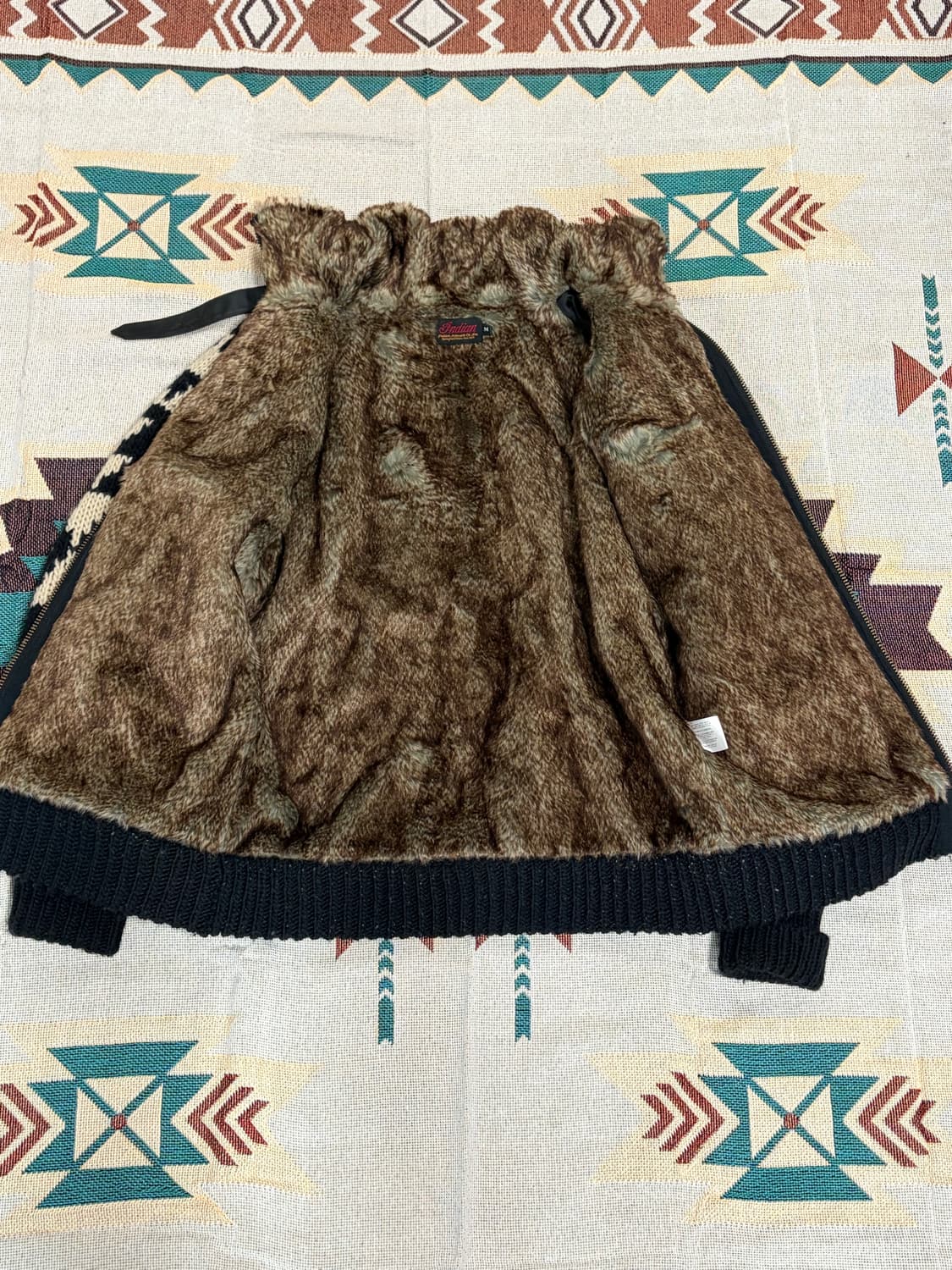 인디안모터사이클 바이커 코위찬 퍼자켓 상품이미지6