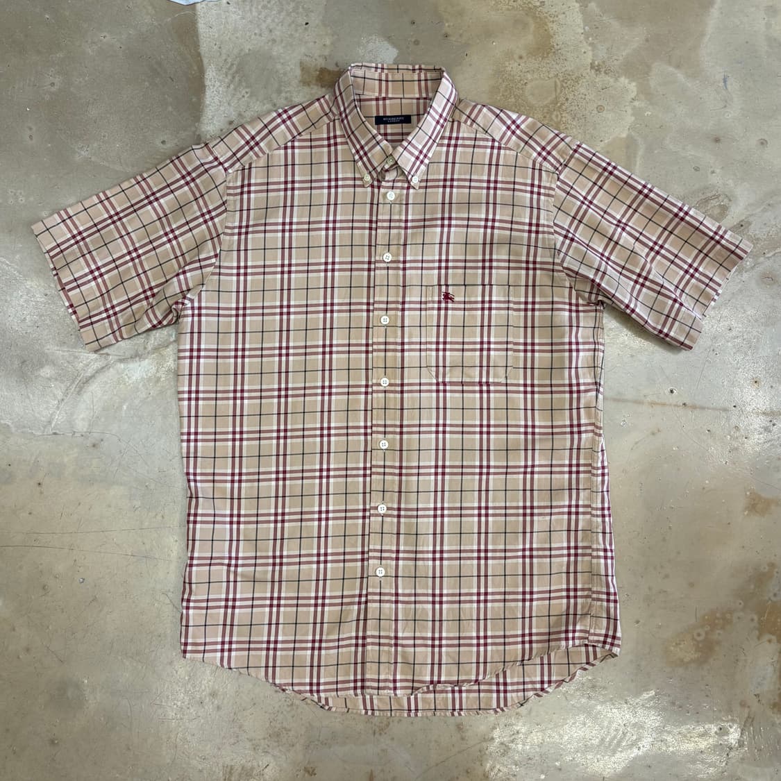 L 버버리 체크 반팔셔츠 상품이미지2