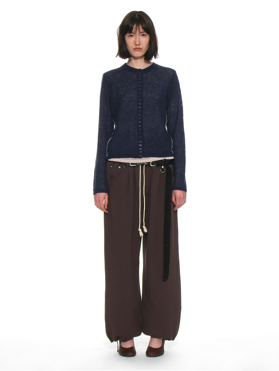 파르티멘토 시어 니트 가디건 네이비 (새상품) 상품이미지1