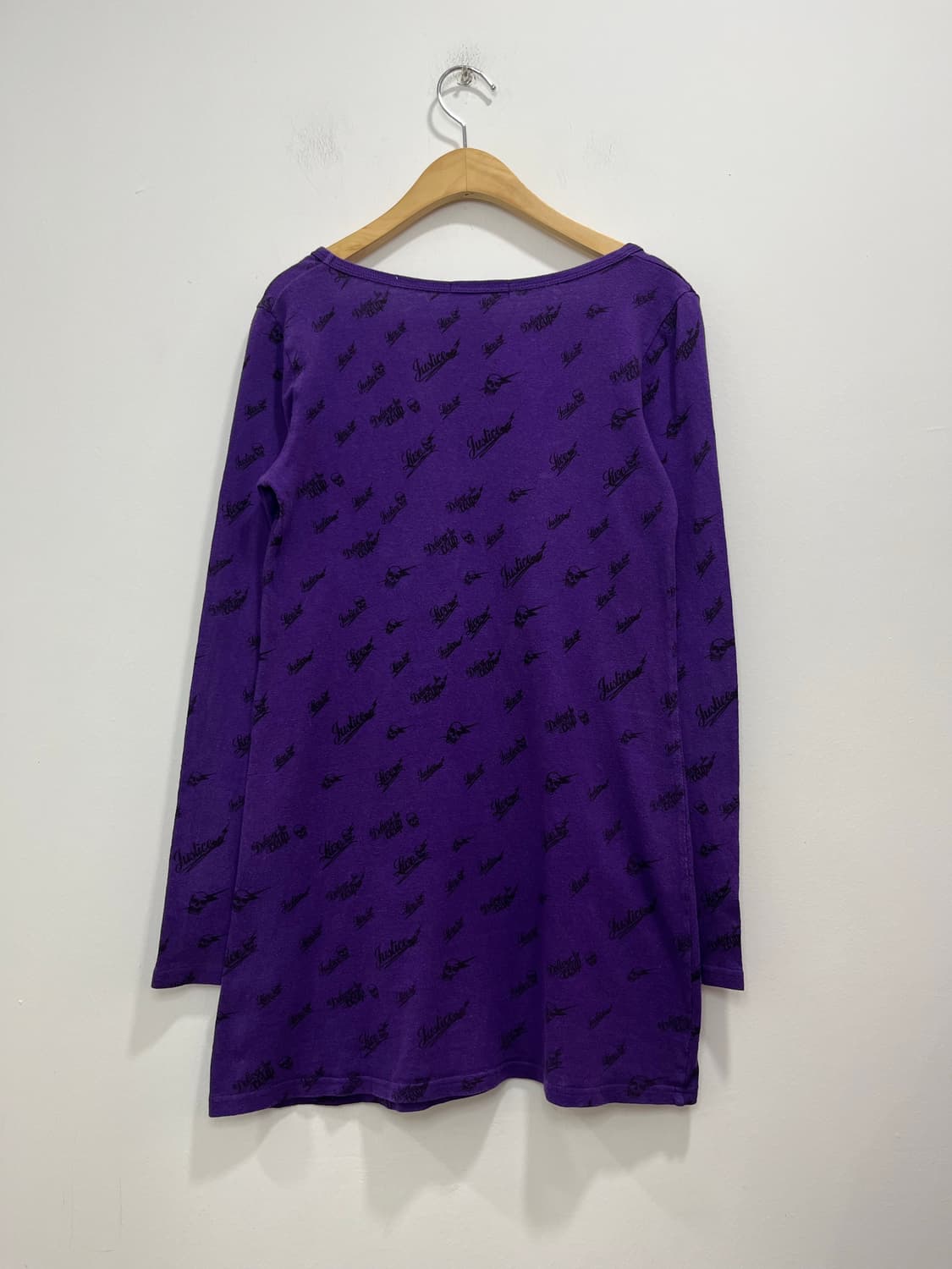 락펑크 스컬 번개 프린팅 U넥 롱슬리브 티셔츠 상품이미지5