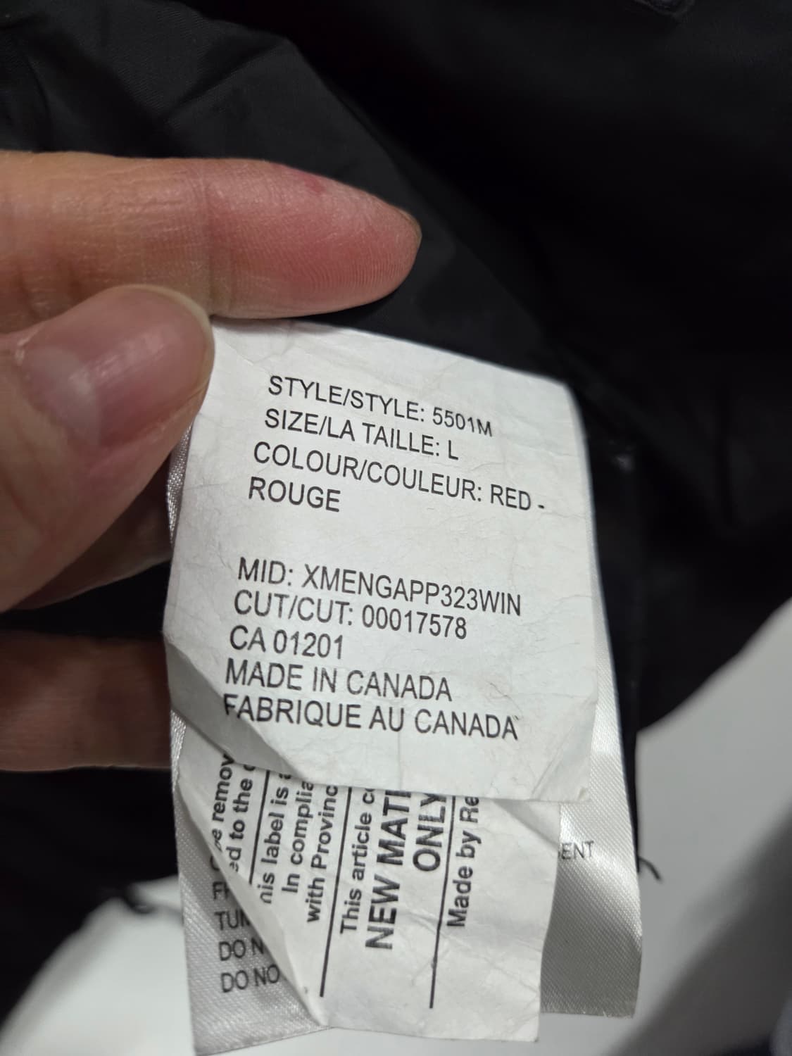 캐나다구스 경량 후드 집업 L/G 남자 상품이미지6