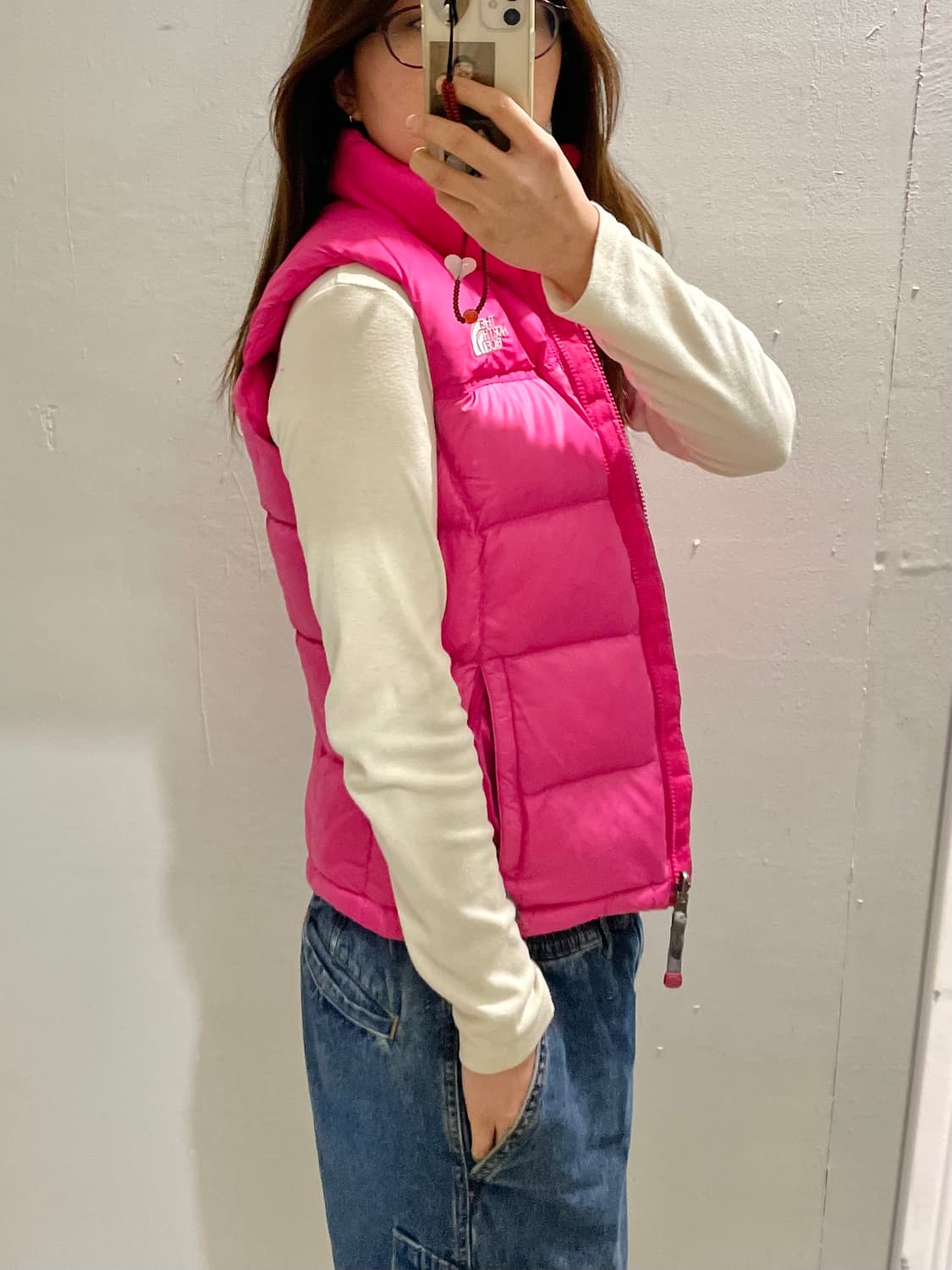 THE NORTH FACE y2k pink padding vest 상품이미지2