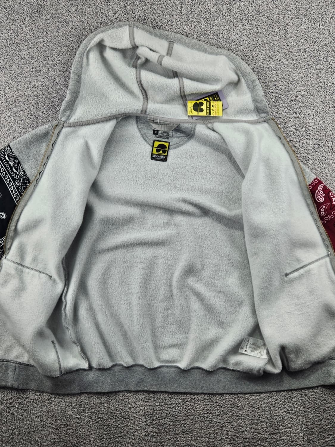 칼하트 페이즐리 반다나 커스텀 스웻 후드 집업 ( M ) / 11489 상품이미지8