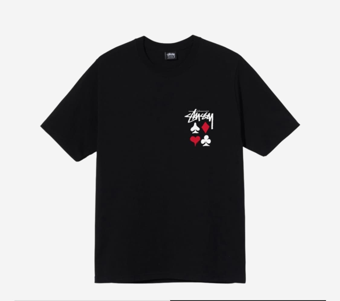 (L) 스투시 풀 덱 2 티셔츠 블랙 상품이미지1