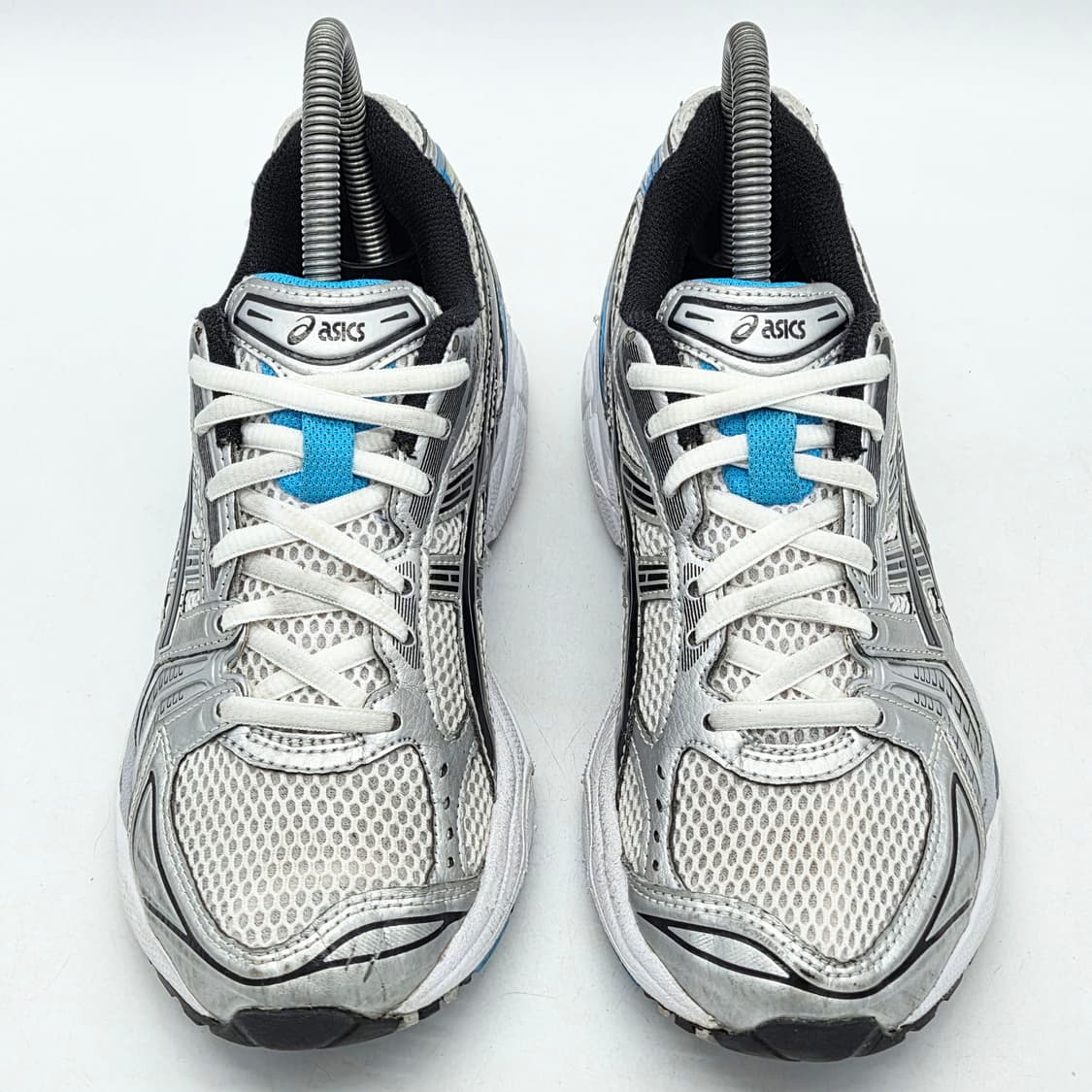 아식스 우먼스 젤 카야노 14 화이트 아이주리 블루 (240) 상품이미지4