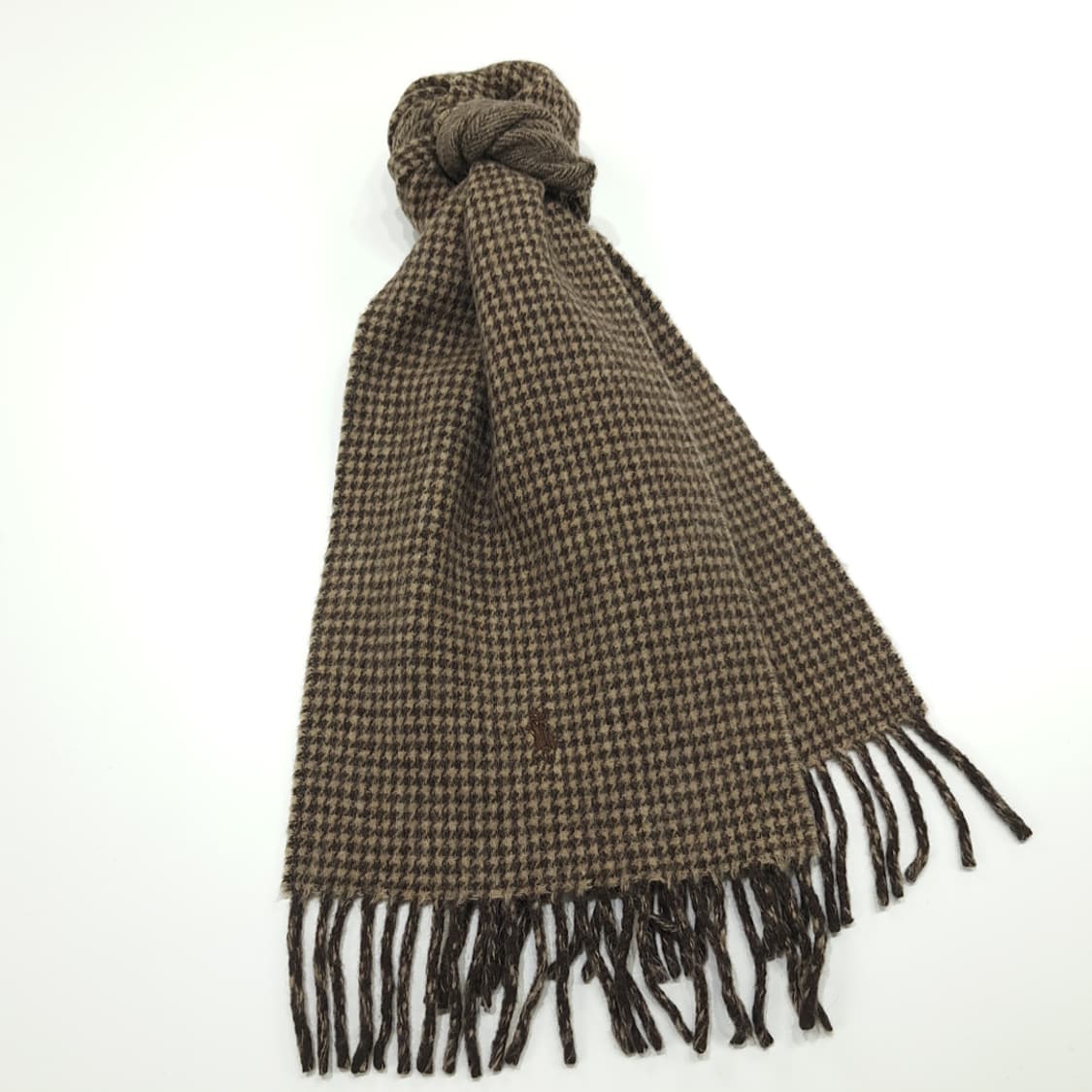 MX224 폴로 랄프로렌 하운드투스 헤링본 램스울 양면 목도리 머플러 상품이미지2