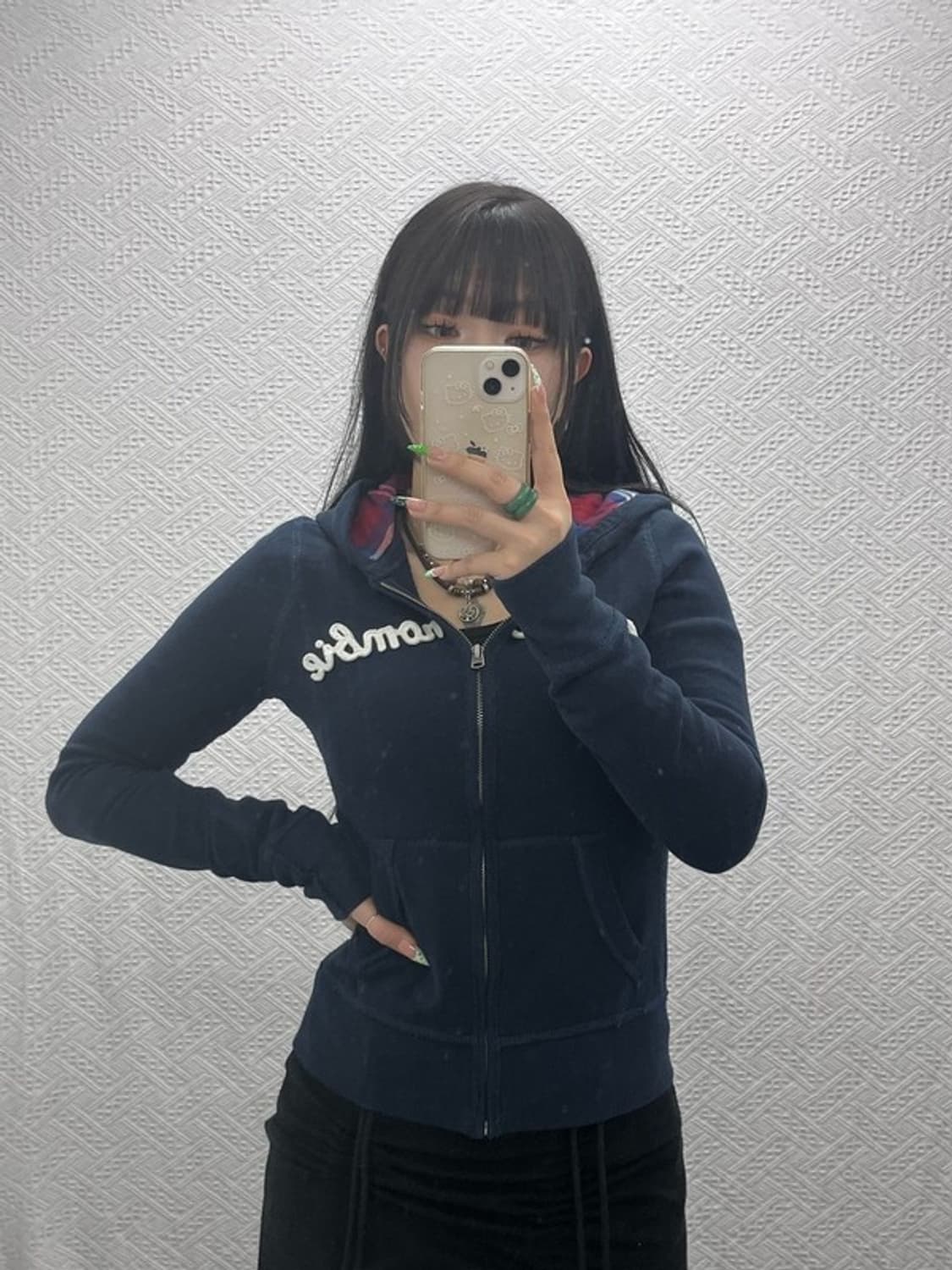 아베크롬비 올드스쿨 Y2K 러블리힙 슬림핏 후드집업 XL C09183 상품이미지2