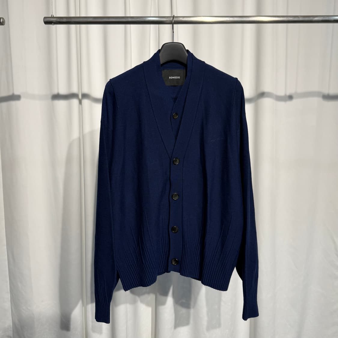 [정품] 송지오 컬렉션 언더다트 돌먼 레이어드 가디건 [네이비,52] 상품이미지1