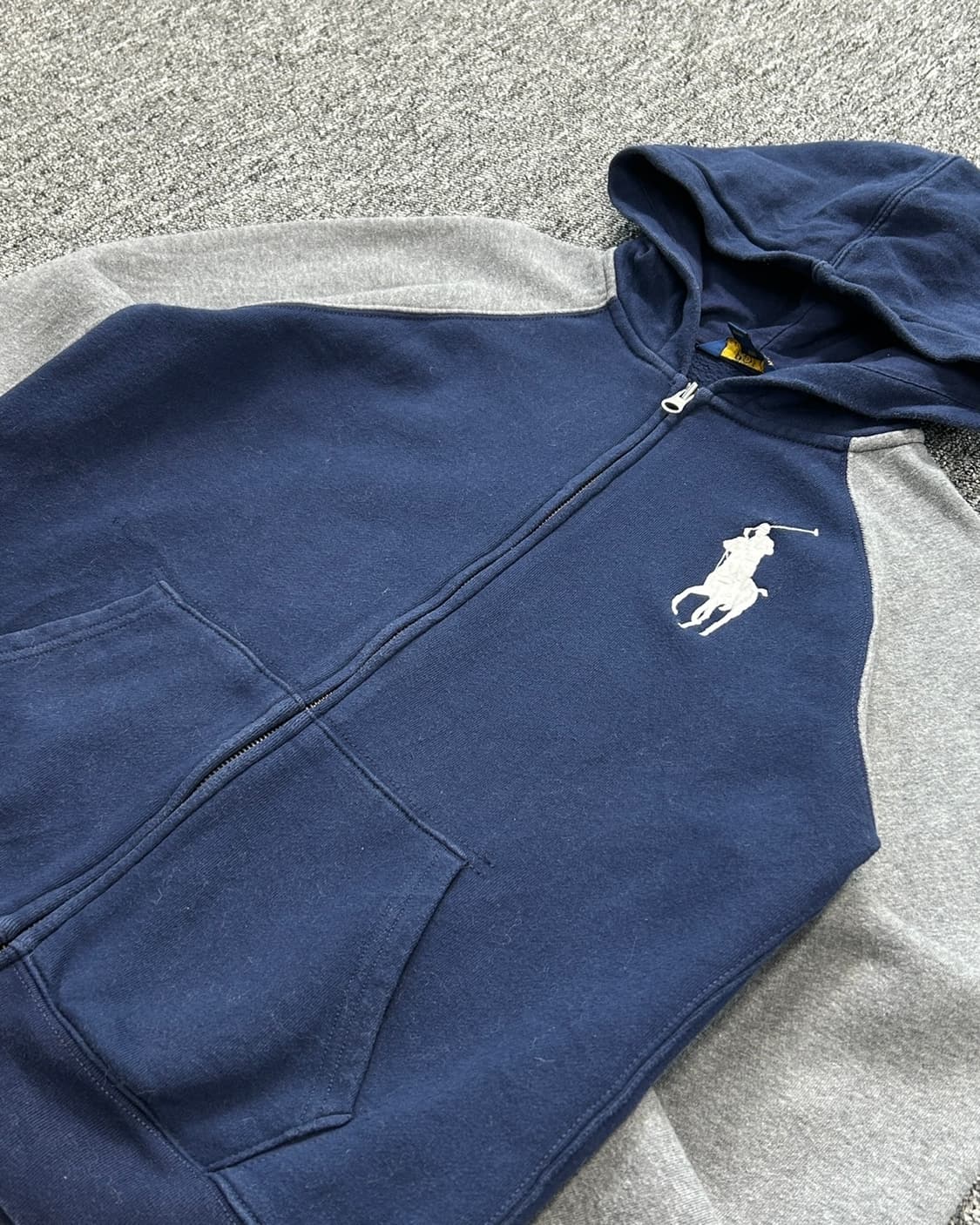 폴로 랄프로렌 빅포니 네이비 후드집업  상품이미지2
