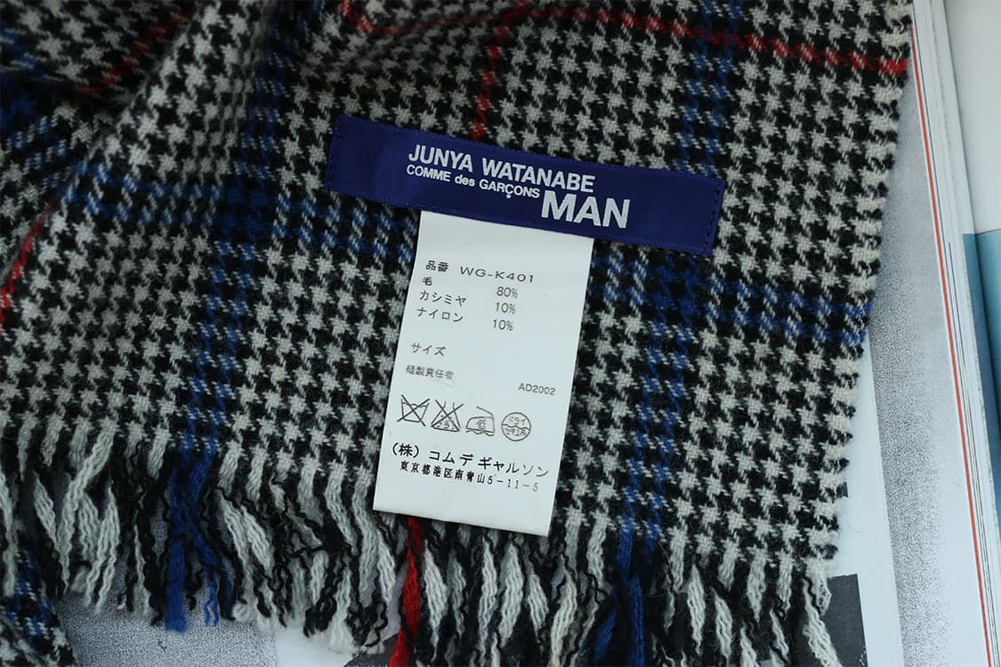 준야 와타나베 맨 울 하운드투스 머플러  상품이미지6