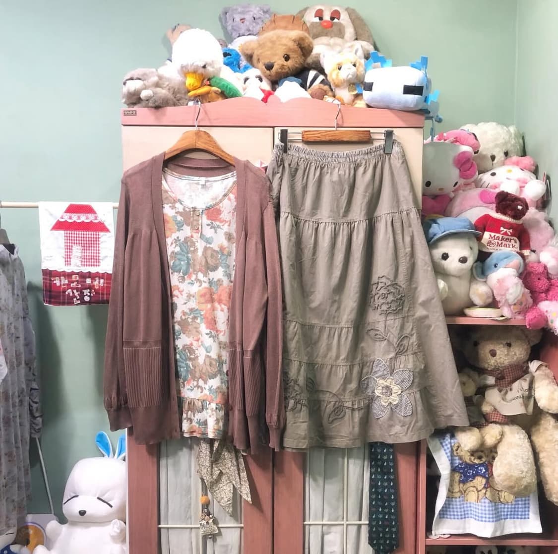 카모메산장 빈티지 코디 세트  지구네 카모메 미라이클립 빈티지크루 마루 상품이미지1