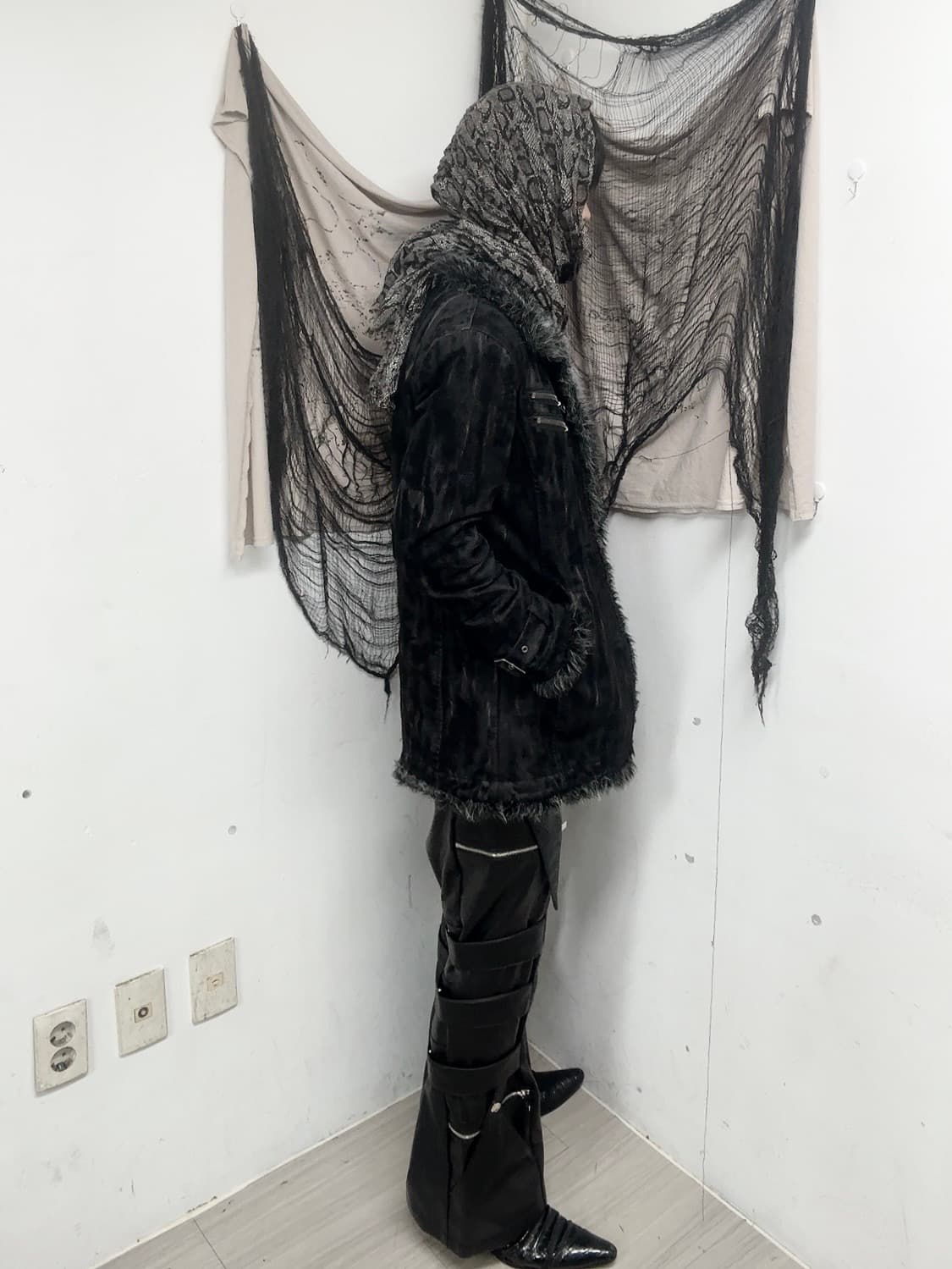 [IN THE ATTIC]2000s VKEI Fur Trimming Wa 상품이미지4