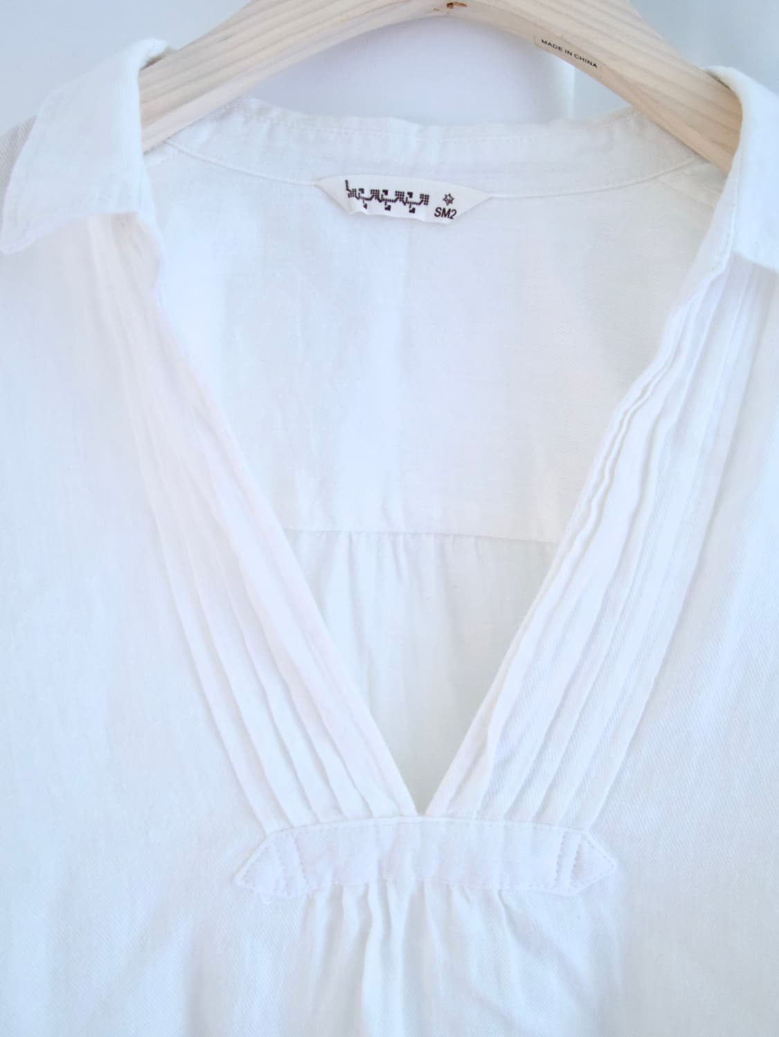 [SM2] V neck pleats linen blouse 상품이미지5