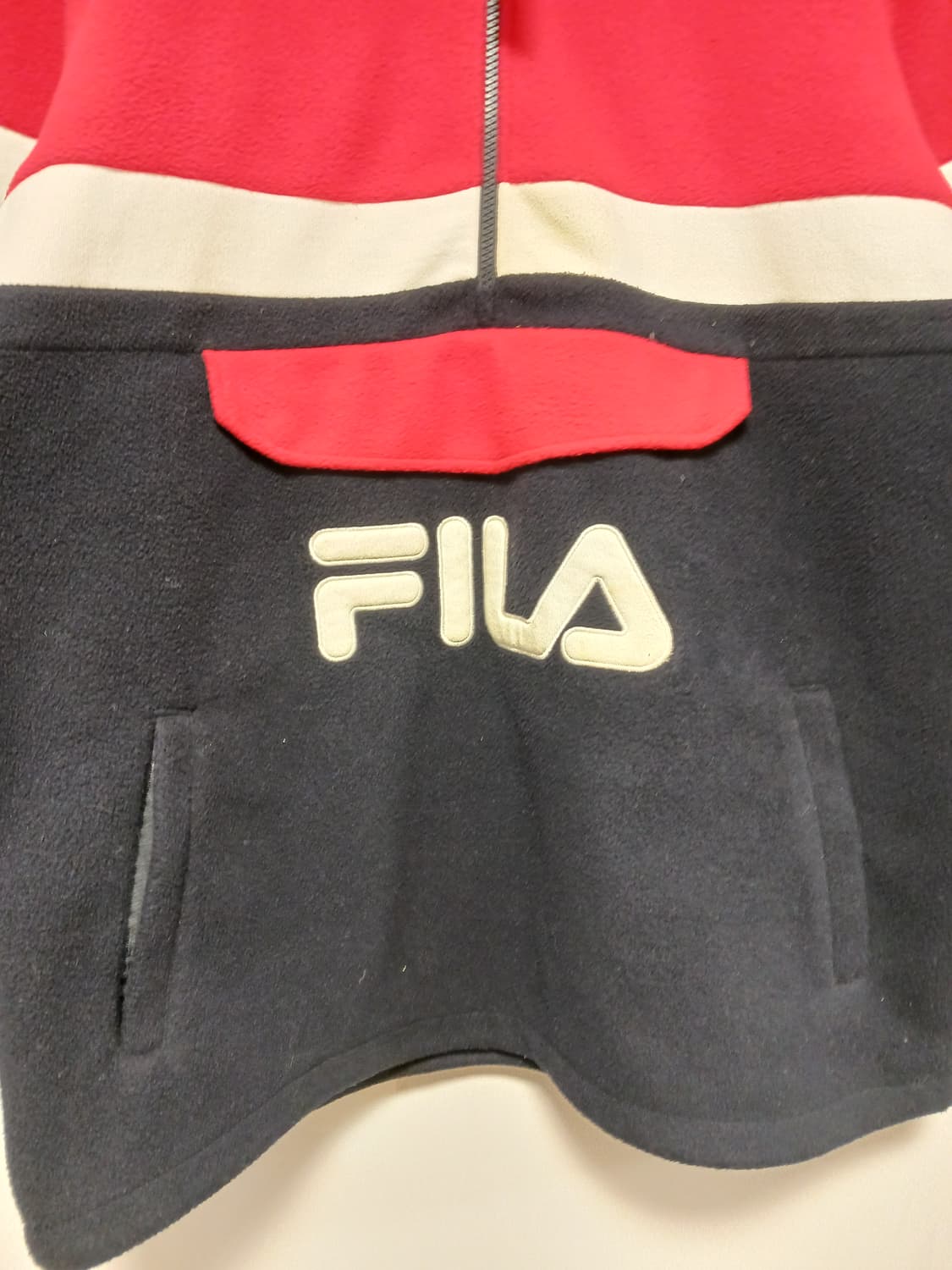 FUBU 플리스 반집업 후드 상품이미지3