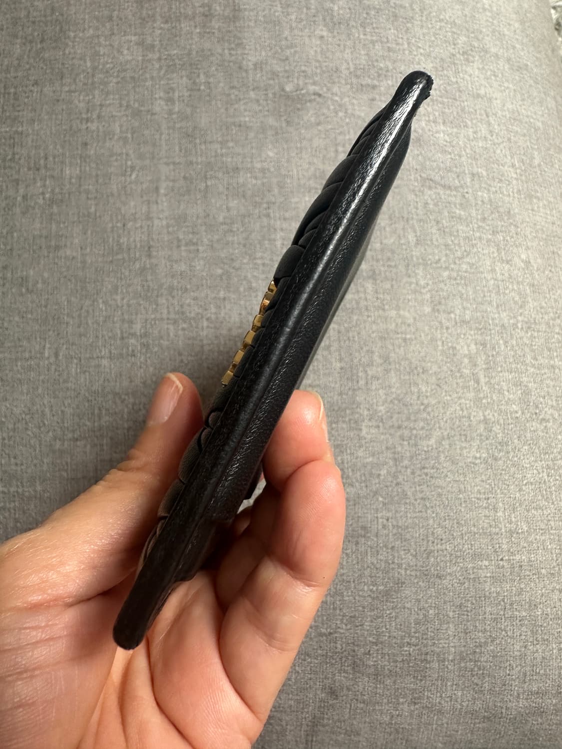 (정품) 미우미우 마테라쎄 카드지갑 블랙 상품이미지9