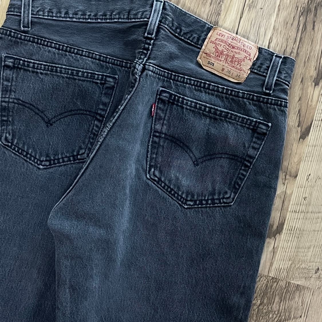 90s USA levis 리바이스501 블랙 [34] 상품이미지4