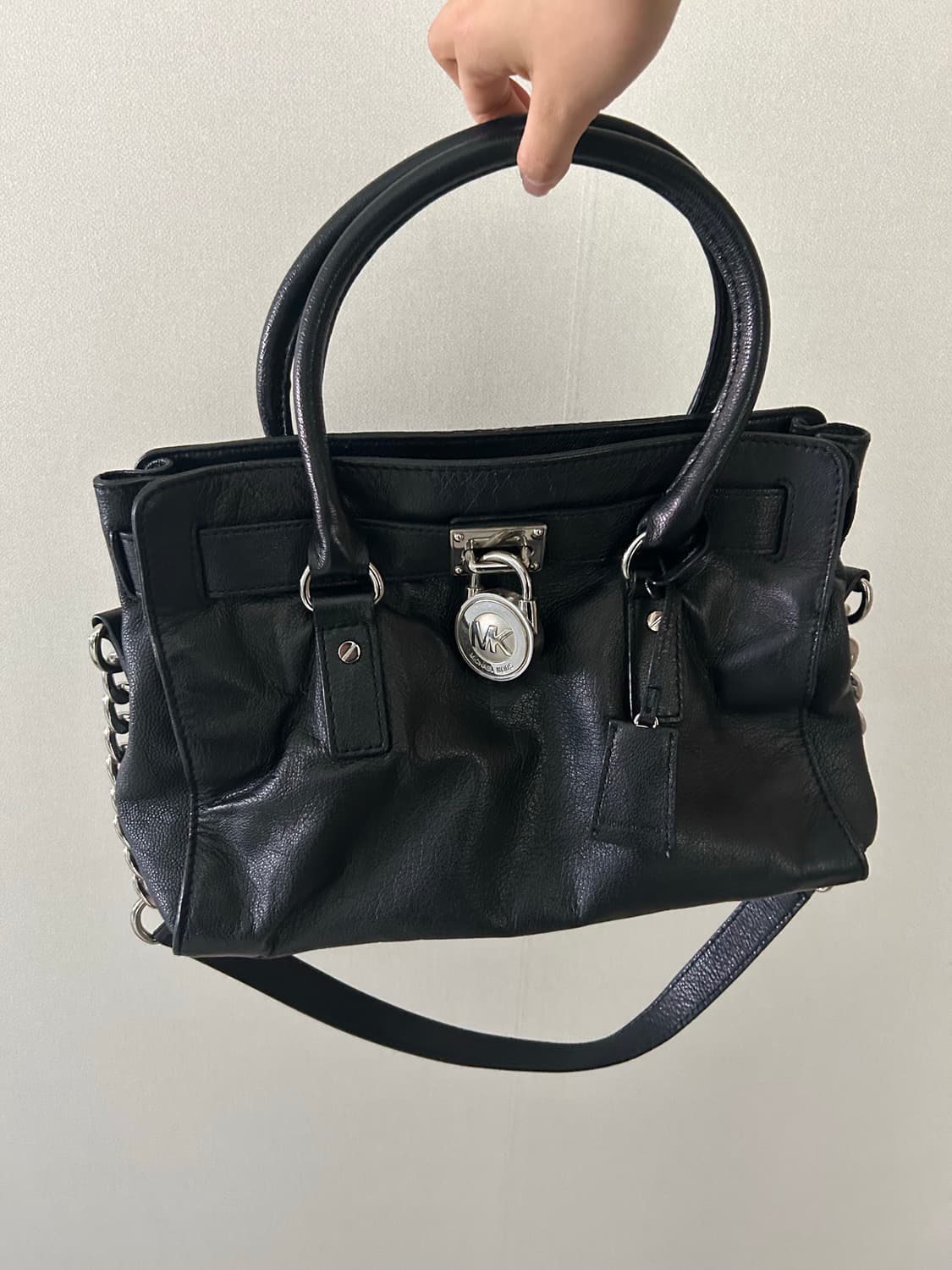 마이클코어스mk 은장 레더백 숄더백 상품이미지1