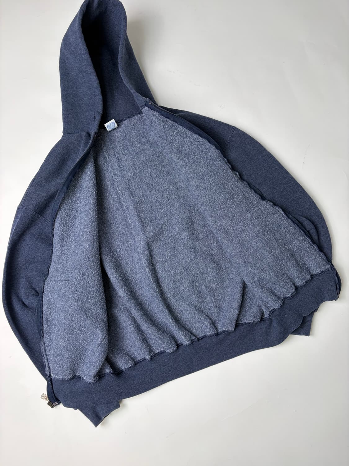 90s Russell Zip Up Hoodie (charcoal blue 상품이미지7