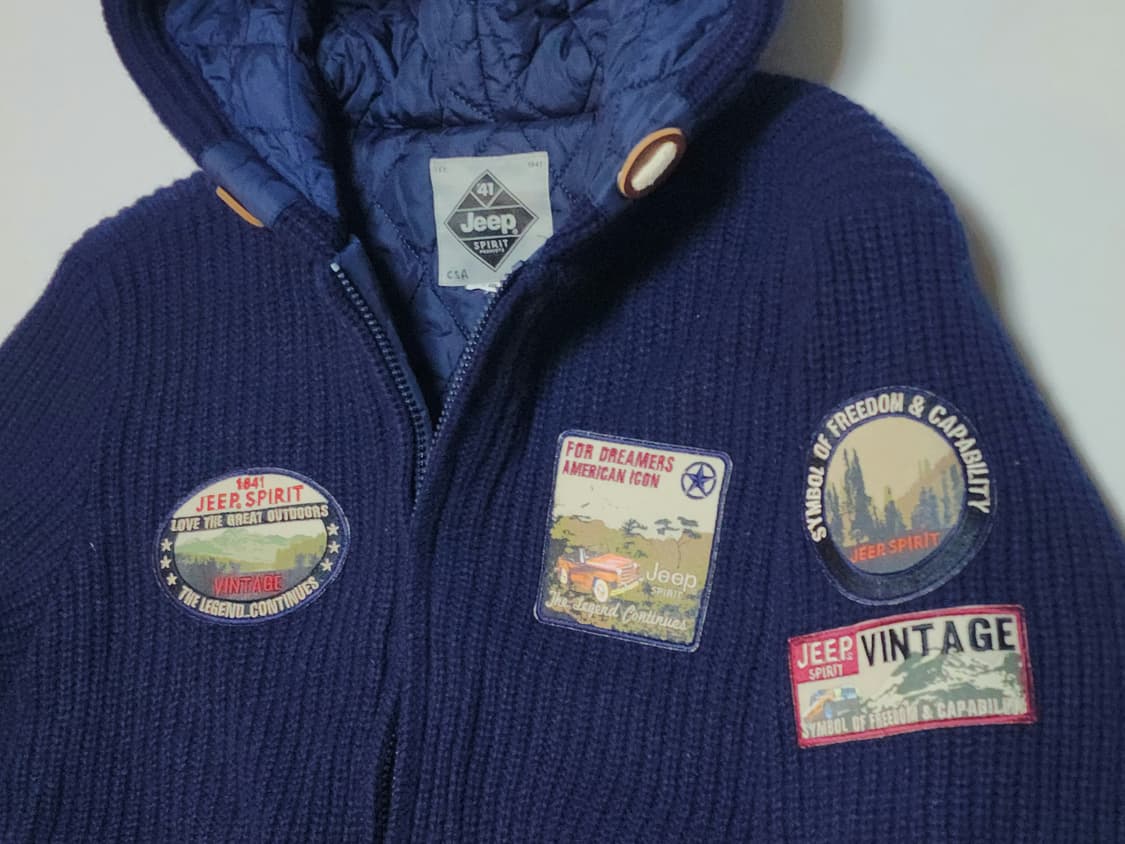 Jeep 스피릿 네이비 후드 퀼팅 점퍼 M(95) 상품이미지4