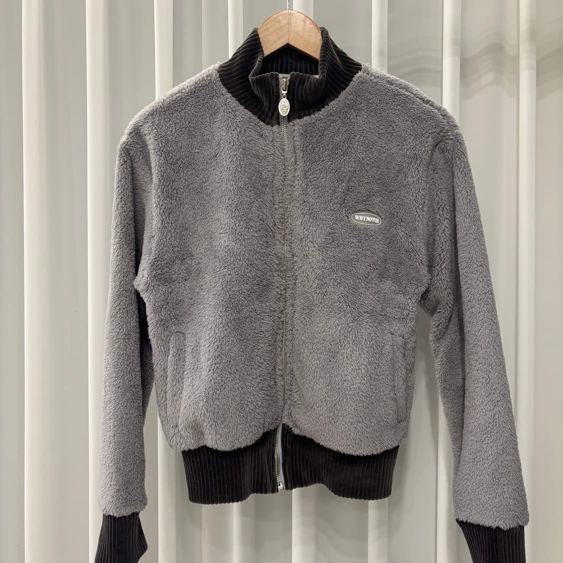 whynotus gray fleece zipup 상품이미지1