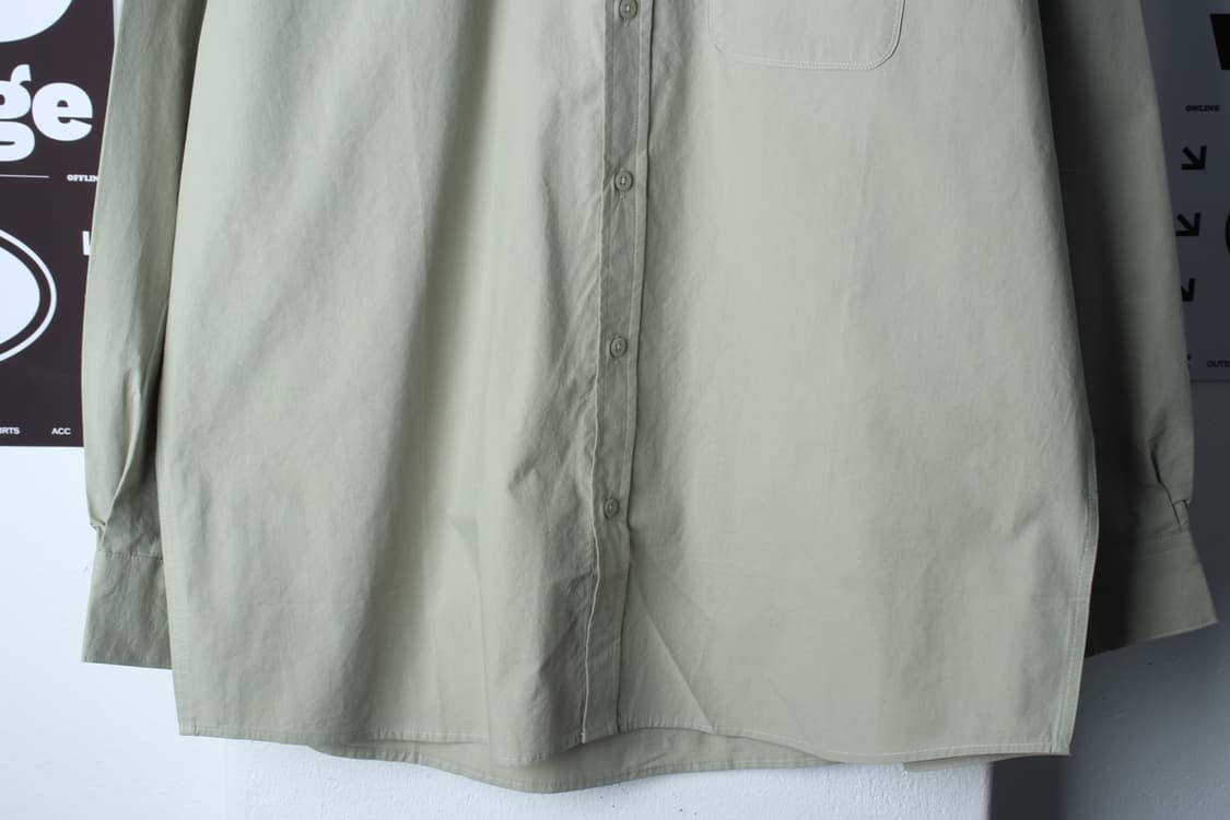 (L-2XL) 수아레 셔츠 남방 새상품 무지 그린 아메카지-H32629 상품이미지4