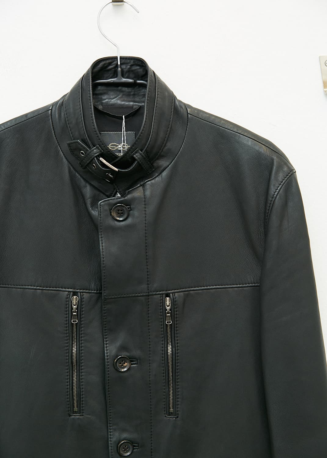 High Neck Lambskin Jacket 상품이미지2