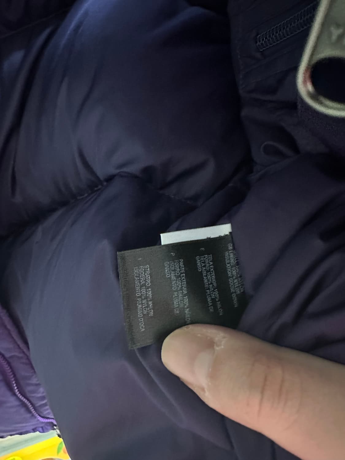 NORTHFACE 노스페이스 퍼플 중앙 로고 조끼 패딩 상품이미지8