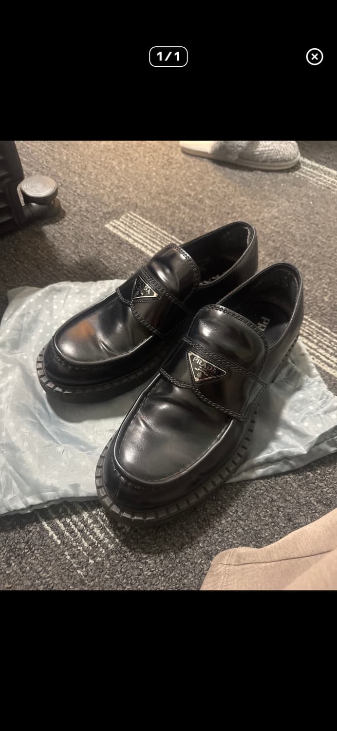 프라다 초콜릿 브러쉬드 로퍼 상품이미지3