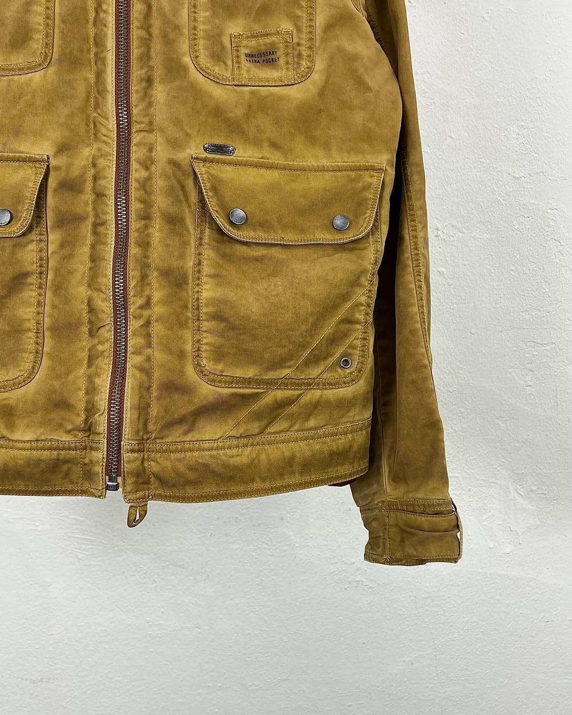디젤 머스타드 피그먼트 유틸리티 포켓 워크 자켓 상품이미지5