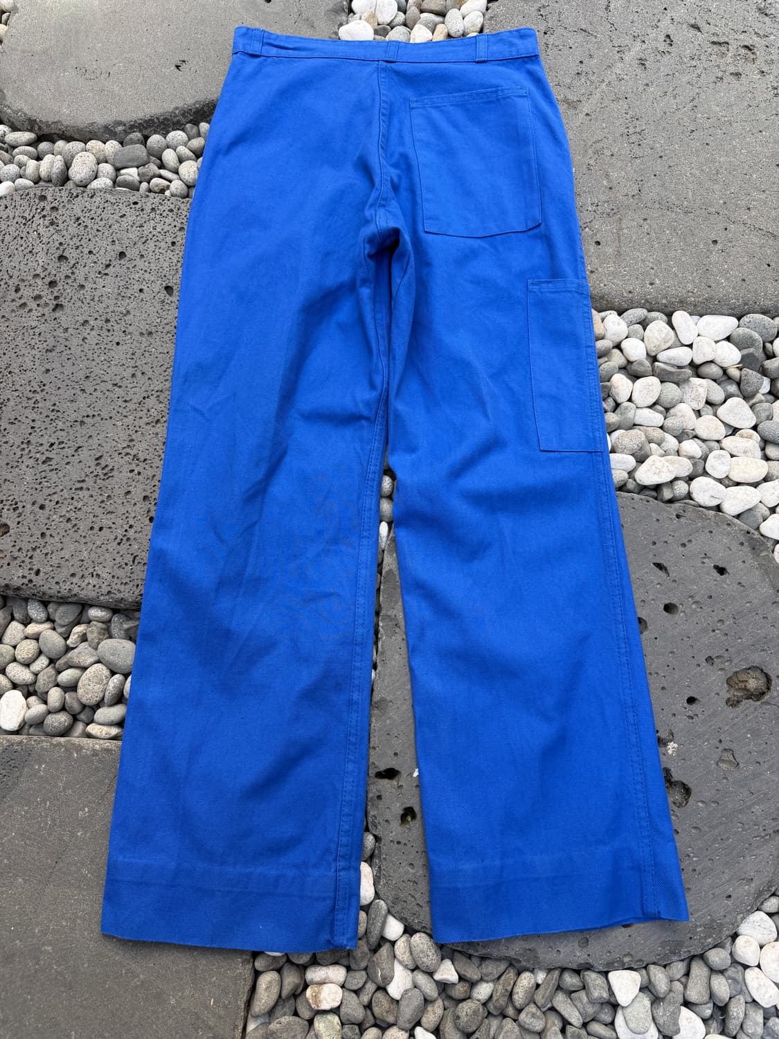 1980s WASHED BLUE VINTAGE 빈티지 프렌치워크팬츠 상품이미지2