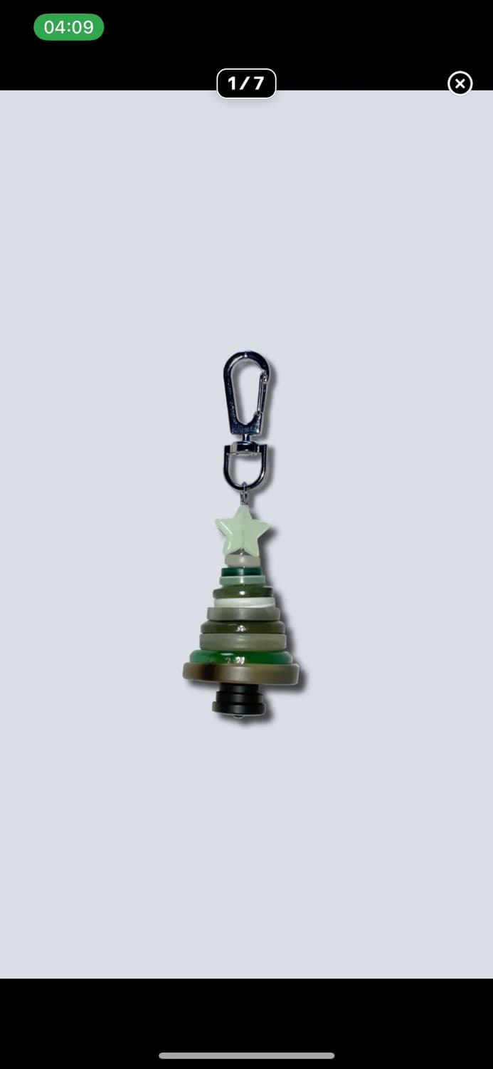 Tree Button Keyring🎄 상품이미지1