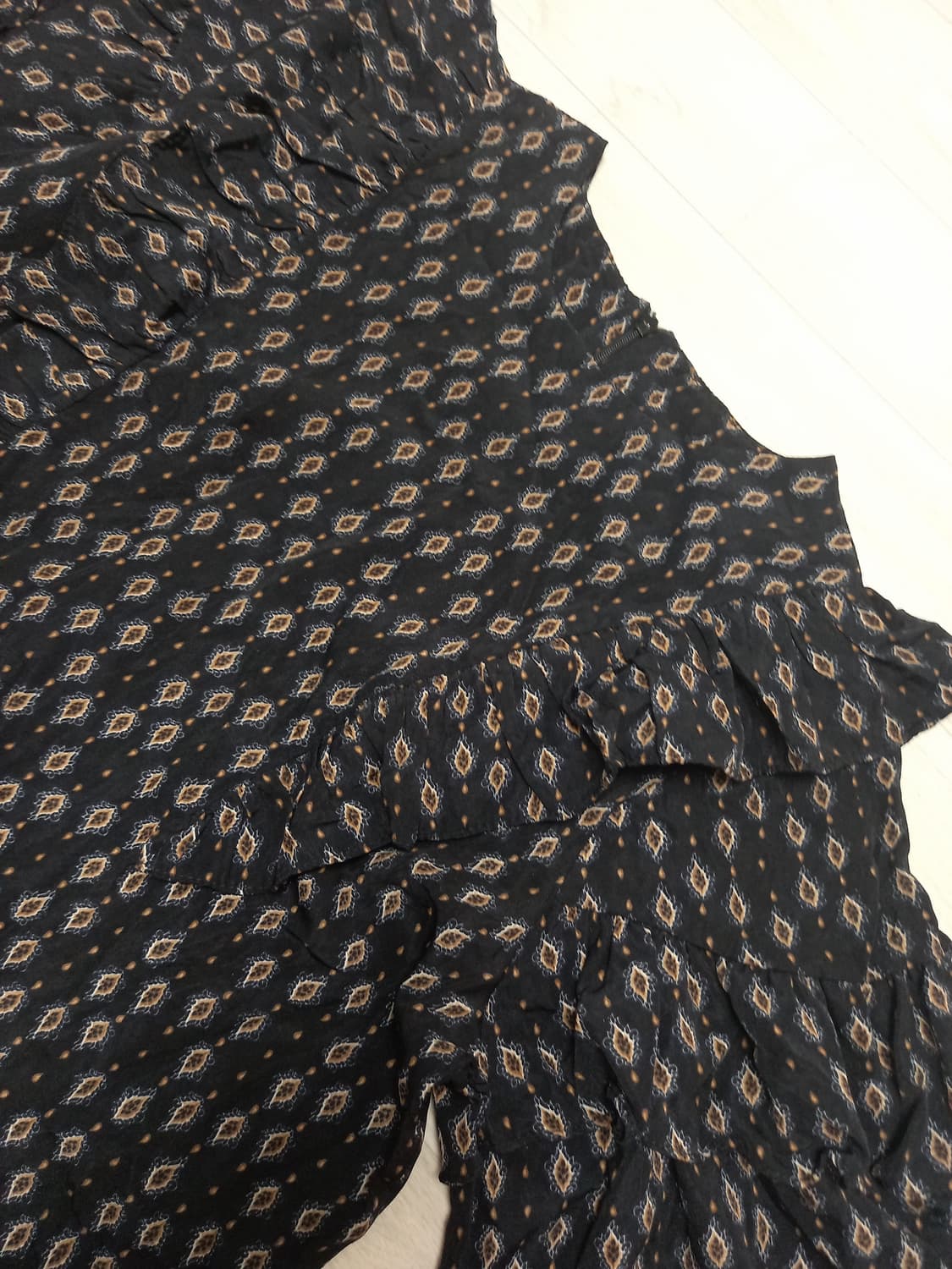 새상품 여성 쉬폰 어깨프릴 롱원피스~77 상품이미지4