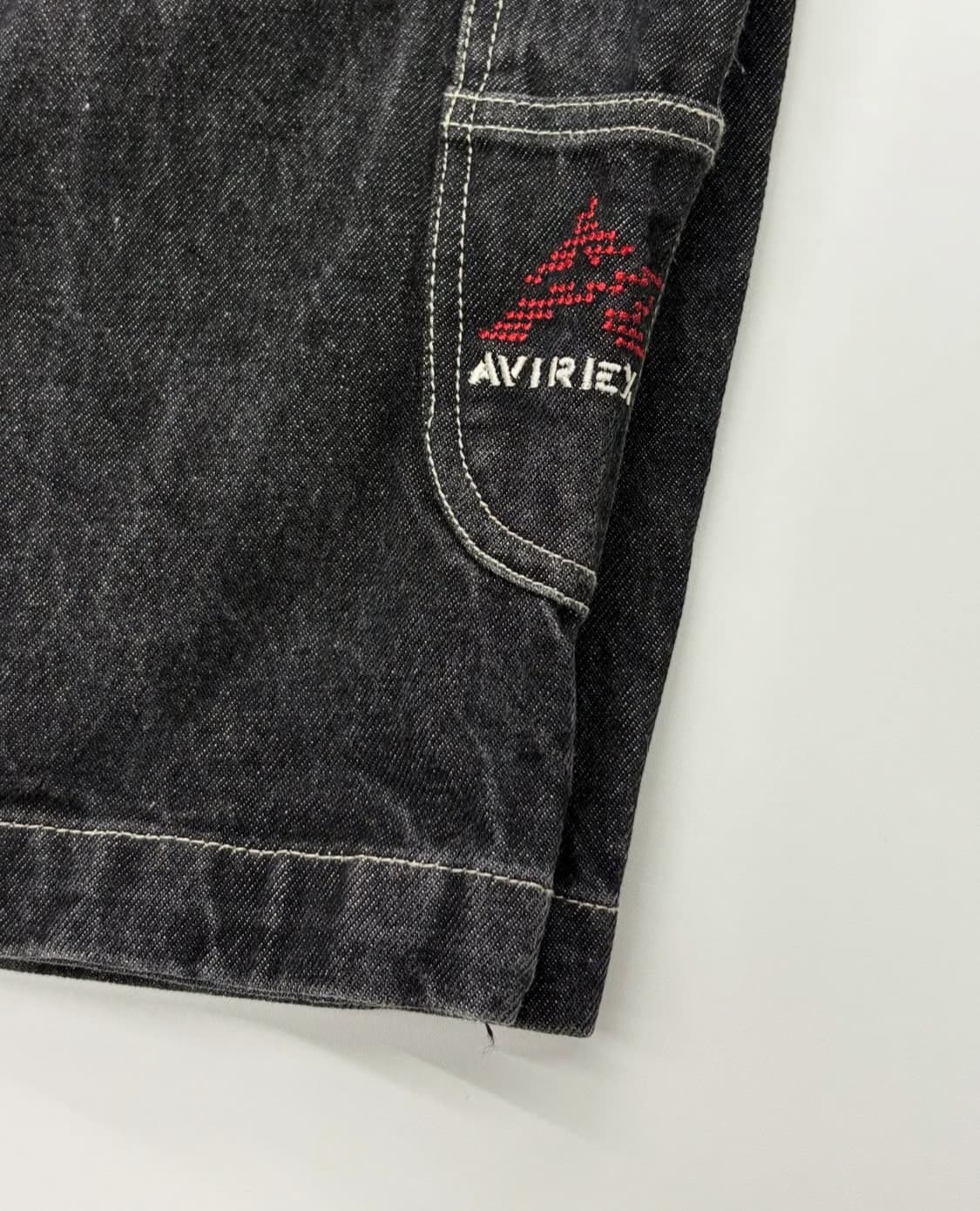 AVIREX 아비렉스 와이드 데님 카펜터 팬츠  상품이미지4
