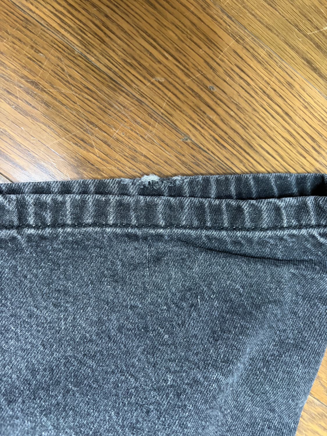 디미트리블랙 ASI 에센셜 와이드 데님 팬츠 그레이 상품이미지4