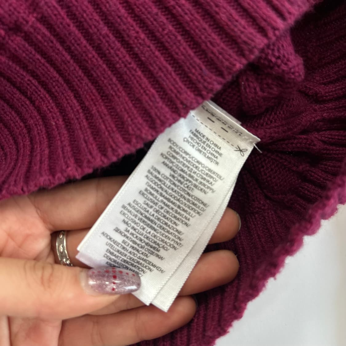 Polo 폴로 버건디 포니 케이블니트  상품이미지6