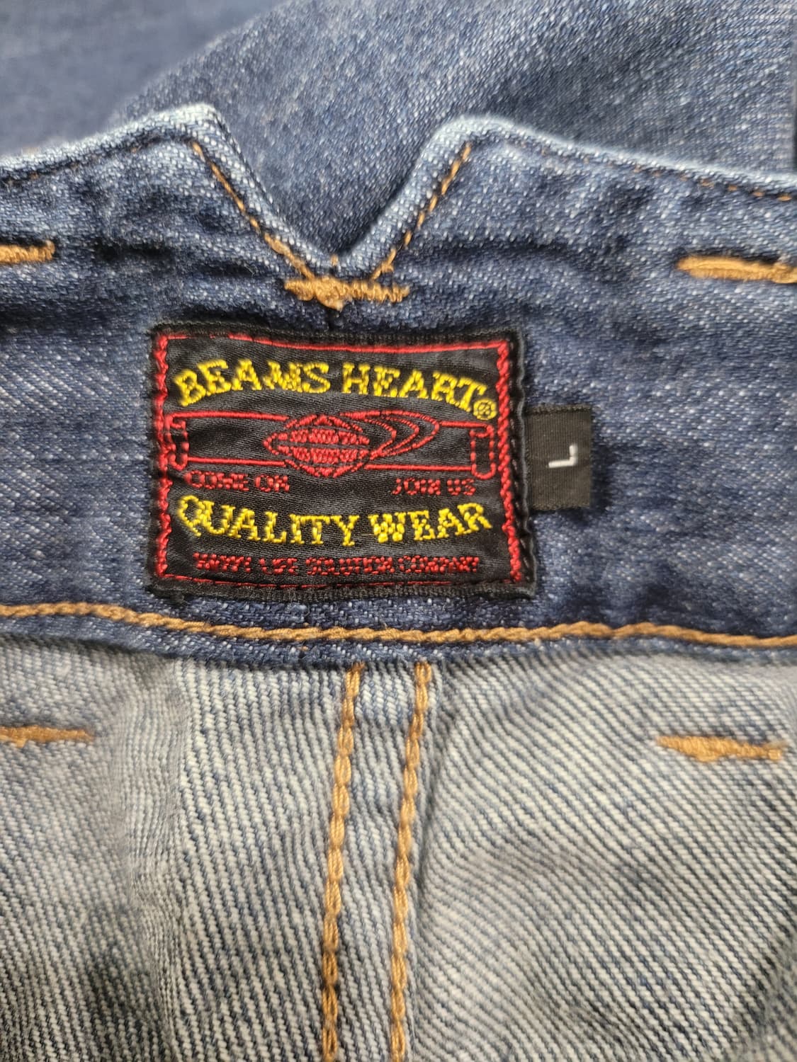 [L] 빔즈 하트(BEAMS HEART) 사루엘 크롭 데님 - "여유로운 상품이미지7