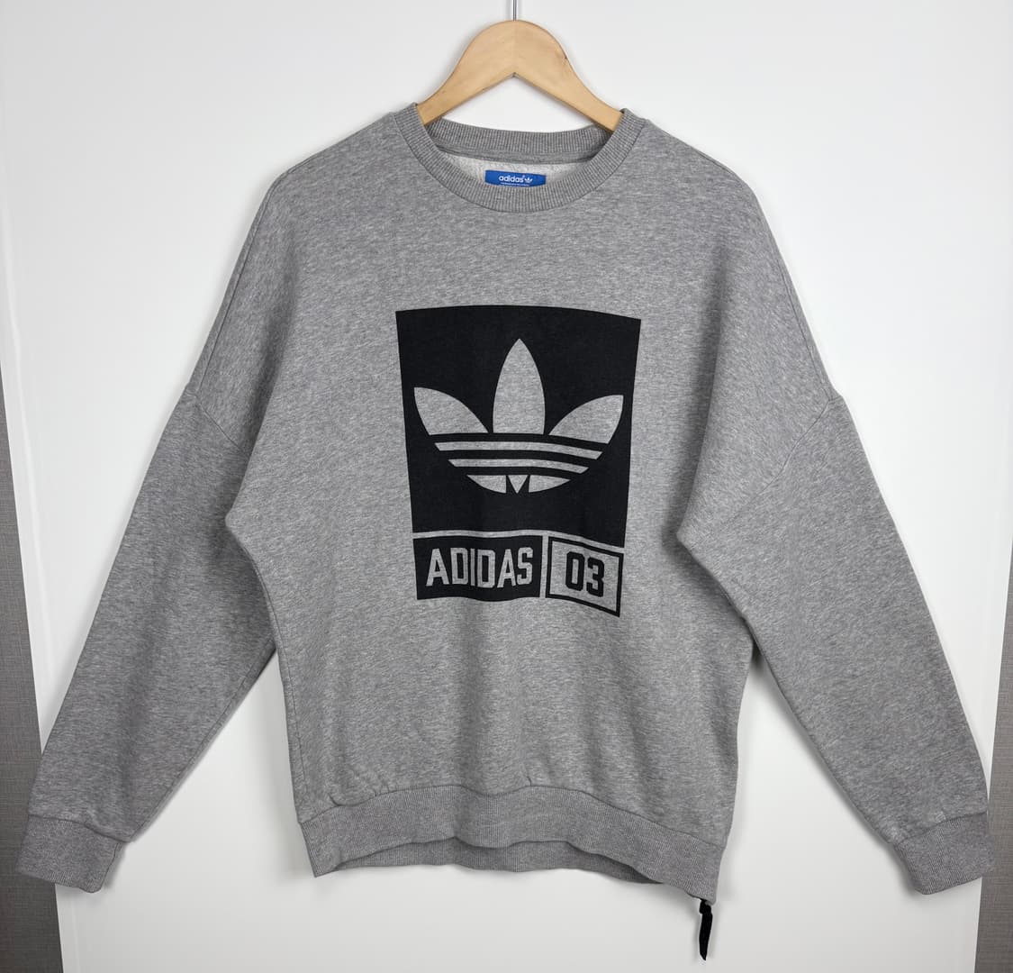 아디다스 03 트레포일 프린팅 맨투맨 (기모) 상품이미지1