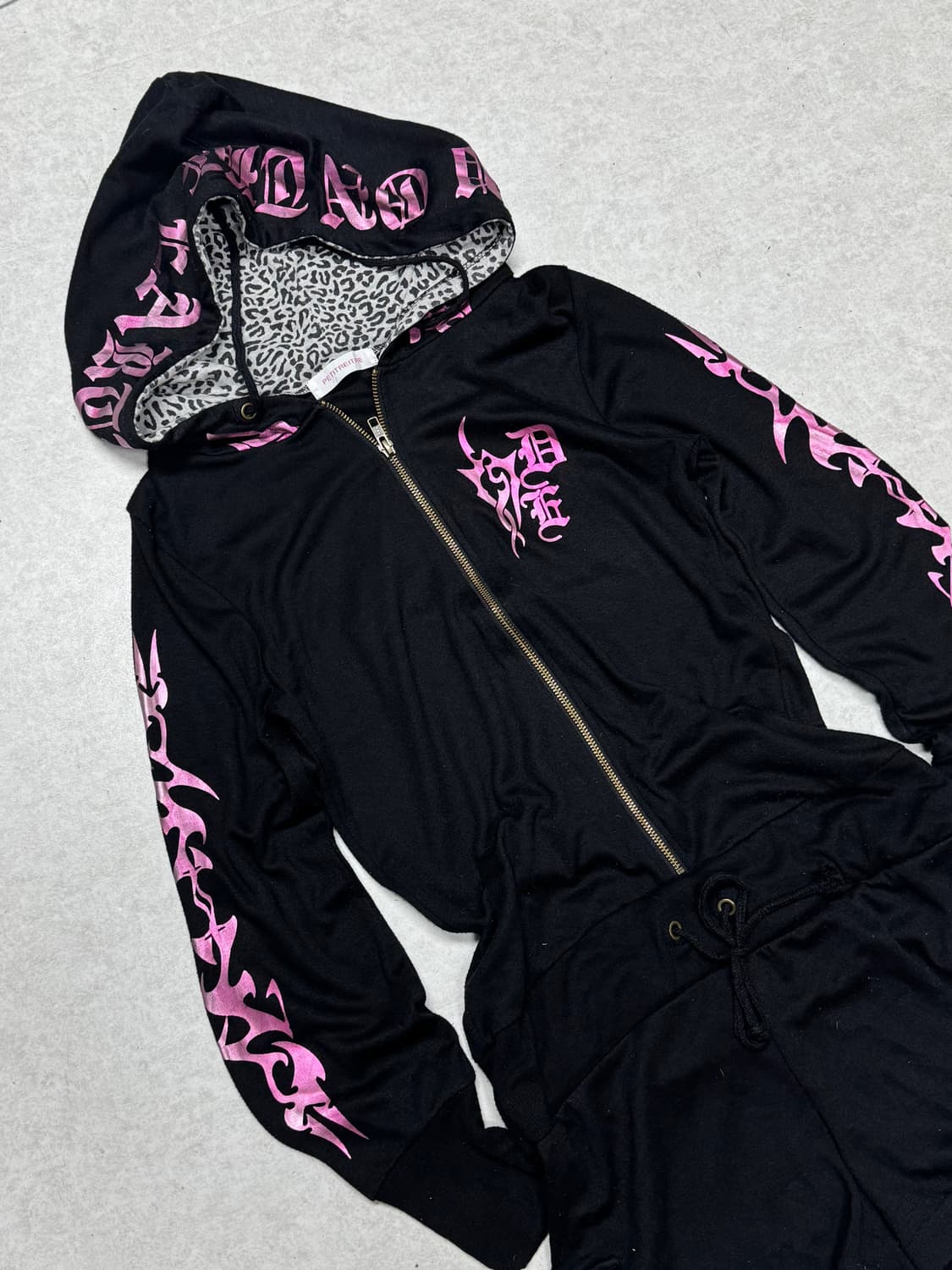 갸루펑크 후드집업 점프수트 숏츠  상품이미지2