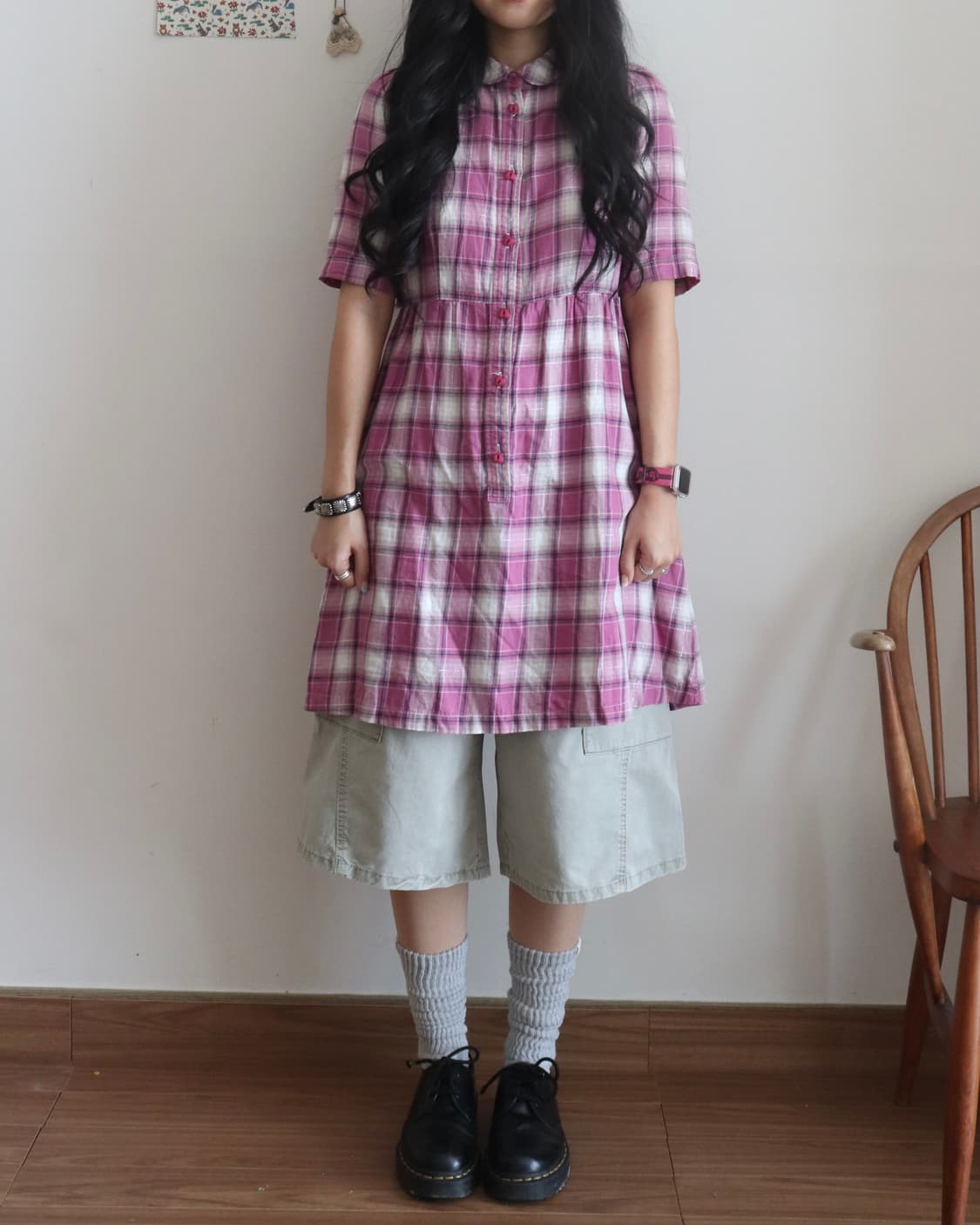 [Hysteric Glamour] Check Shirt Dress 상품이미지6